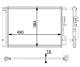 Condenser, air conditioning - AC62000P MAHLE - 350379, 351008-131, 43668