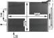 Condenser, air conditioning - AC721000P MAHLE - 0809.3058, 182035N, 260465