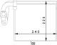 Evaporator, air conditioning - AE145000P MAHLE - 10-140-01026, 1225236, 1546467