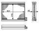 Evaporator, air conditioning - AE71000S MAHLE - 351330-004, 4F0820103, 351330-044