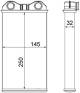 Heat Exchanger, interior heating - AH14000S MAHLE - 350218009003, 351000621, 4409453