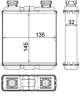 Heat Exchanger, interior heating - AH188000P MAHLE - 4518350101, A4518350101, 129017N