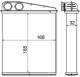 Heat Exchanger, interior heating - AH8000S MAHLE - 1698300761, 3422666, 351000551