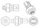 Pressure Switch, air conditioning - ASE10000P MAHLE - 2930810, 351005-531, 80450SFE003