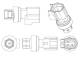 Pressure Switch, air conditioning - ASE7000P MAHLE - 05073617AA, 351005-501, 5093080AA