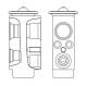Expansion Valve, air conditioning - AVE6000S MAHLE - 351004-244, 64119291200, 9291200