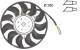 Fan, radiator - CFF372000S MAHLE - 351150034, 47616, 8E0959455C