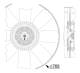 Fan, radiator - CFF508000P MAHLE - 19226-1, 376911-491, 9042001023