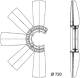 Fan Wheel, engine cooling - CFW12000P MAHLE - 1315854, 298000N, 35559
