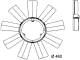 Fan Wheel, engine cooling - CFW18000P MAHLE - 0032051306, 0340200019, 128063N