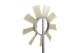 Fan Wheel, engine cooling - CFW18000P MAHLE - 0032051306, 0340200019, 128063N