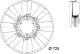 Fan Wheel, engine cooling - CFW22000P MAHLE - 1426265, 298008N, 376733221