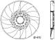 Fan Wheel, engine cooling - CFW24000P MAHLE - 058022N, 08.11.016, 17417504732