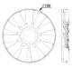 Fan Wheel, engine cooling - CFW36000P MAHLE - 20003789, 376757-241, 49831
