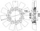 Fan Wheel, engine cooling - CFW40000P MAHLE - 1644886, 298028N, 376757491