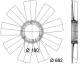 Fan Wheel, engine cooling - CFW47000P MAHLE - 376757771, 398027N, 49836