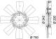 Fan Wheel, engine cooling - CFW49000P MAHLE - 0005000364, 138035N, 376758231