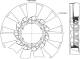Fan Wheel, engine cooling - CFW56000P MAHLE - 1742538, 376791271, 49825
