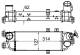 Intercooler, charger - CI500000S MAHLE - 07333004, 107104, 282702A610