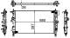 Radiator, engine cooling - CR1011000S MAHLE - 105668, 1300306, 13311079