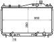 Radiator, engine cooling - CR1070000S MAHLE - 100069N, 19010PMAE61, 25002231