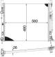 Radiator, engine cooling - CR1155000S MAHLE - 01063113, 180086N, 350213142500