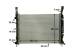 Radiator, engine cooling - CR1156000P MAHLE - 180085N, 350213142600, 376755-524