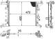 Radiator, engine cooling - CR1187000P MAHLE - 01073150, 105623, 121159/O