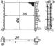 Radiator, engine cooling - CR1189000P MAHLE - 020M76, 105621, 121156/O