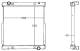 Radiator, engine cooling - CR1216000P MAHLE - 0000504080547, 0204.3063, 114M15