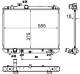 Radiator, engine cooling - CR1870000S MAHLE - 01143036, 105058, 129073