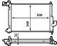 Radiator, engine cooling - CR563000S MAHLE - 0107.3076, 020M50, 102007