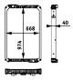 Radiator, engine cooling - CR713000P MAHLE - 0140118, 0206.3010, 117M04