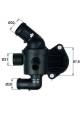 Thermostat, Kühlmittel - TI1587 MAHLE - 03L121111AE, 350262, 39226