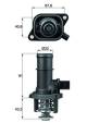 Thermostat, Kühlmittel - TI16105 MAHLE - 06A121114, 180161, 350430