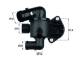 Thermostat, Kühlmittel - TI3387 MAHLE - 03L121111AC, 102436, 180612