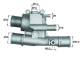 Thermostat, Kühlmittel - TI12488 MAHLE - 0000046416424, 3481.88D, 46416424