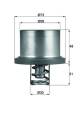 Thermostat, Kühlmittel - THD289 MAHLE - 34830, 459-180, 862037688