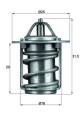 Thermostat, Kühlmittel - TX683 MAHLE - 234-180, 33208S, 45378