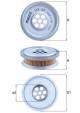 Hydraulikfilter, Lenkung - HX44 MAHLE - 0004661304, 0004661604, 0004662104