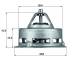 Thermostat, coolant - TX275 MAHLE