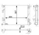 Radiator, engine cooling - CR1970000P MAHLE - 25310A2000, 376820201, 560141N