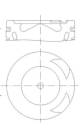 Piston - 001PI00186000 MAHLE - 41276600, 8744460000, 9360300617