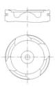 Complete piston with rings and pin - 227PI00149000 MAHLE