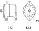 Generator - MG500 MAHLE - 0120468144, 1096757, FBU9465