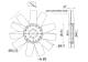 Fan Wheel, engine cooling - CFW90000P MAHLE - 312806, 376912501, 5187803