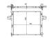 Radiator, engine cooling - CR1696000S MAHLE - 105040, 105259, 21002064