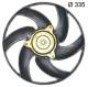 Fan, radiator - CFF393000S MAHLE - 1253.F6, 351150344, GA222500