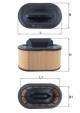 Luftfilter - LX2966 MAHLE - 670001545, PA3805
