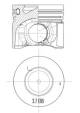 Piston - 033PI00101001 MAHLE
